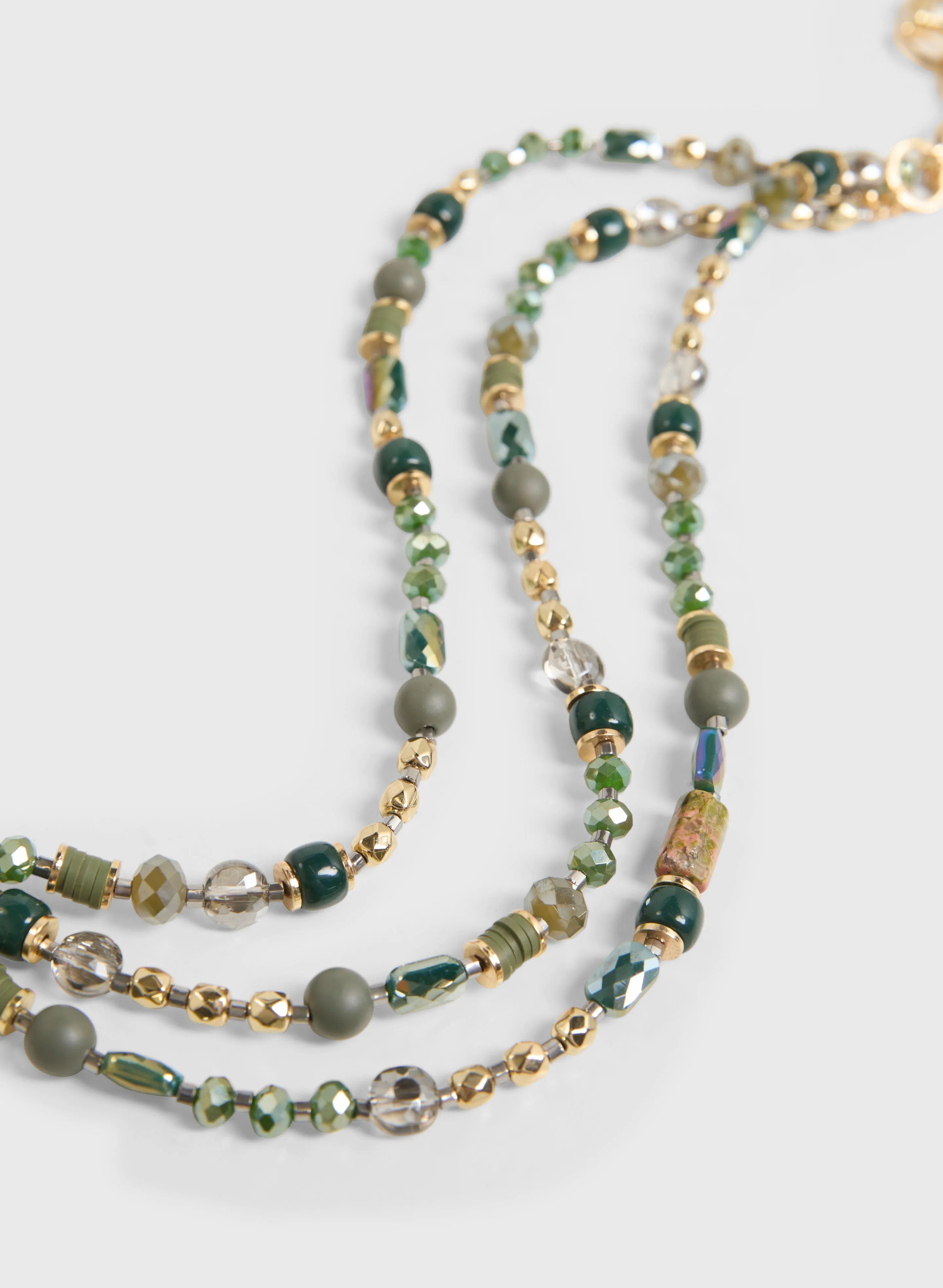 Triple Row Beaded Necklace sold by Melanie Lyne product image thumbnail 2