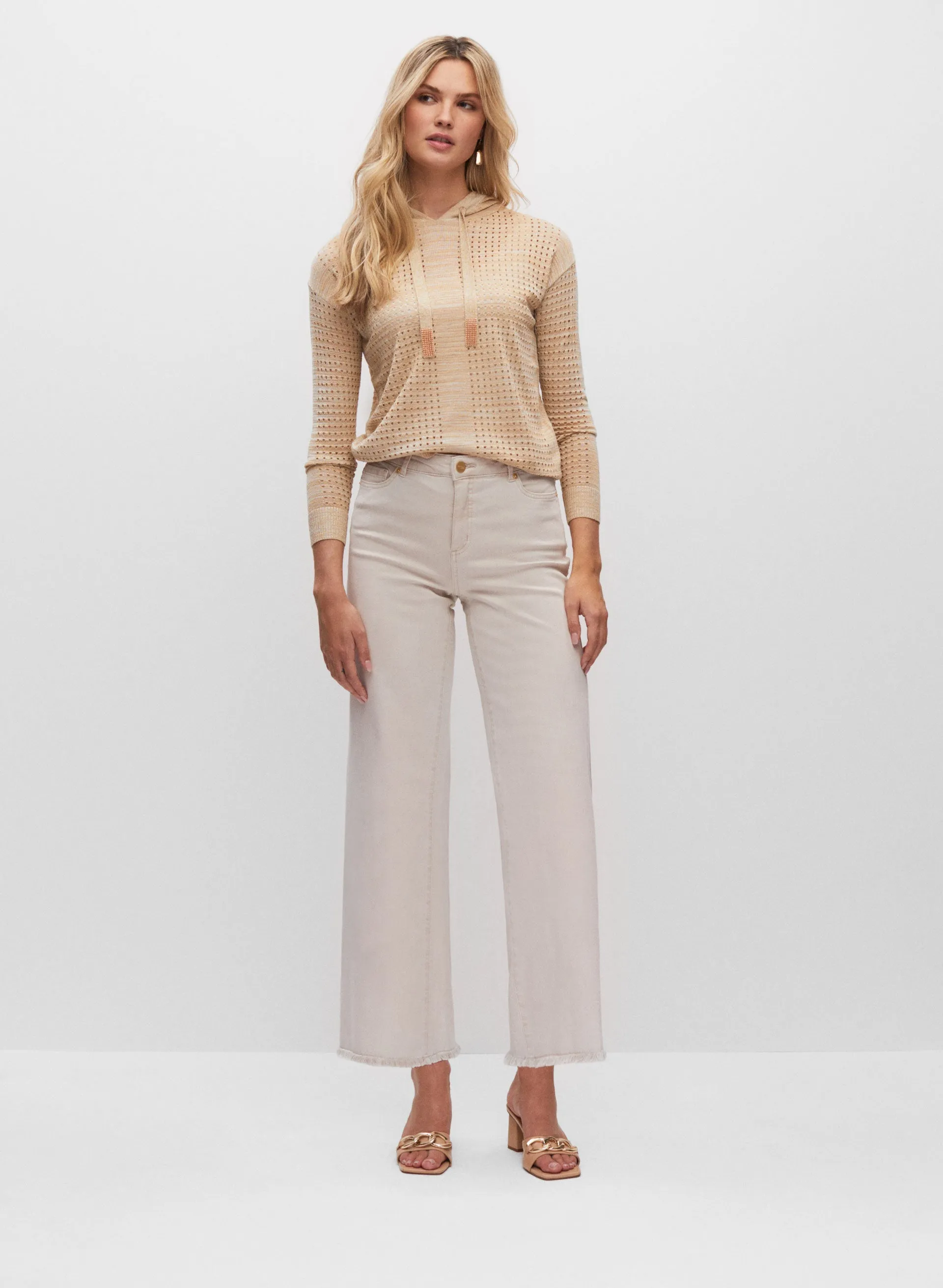 Open Weave Hooded Pullover sold by Melanie Lyne product image thumbnail 3