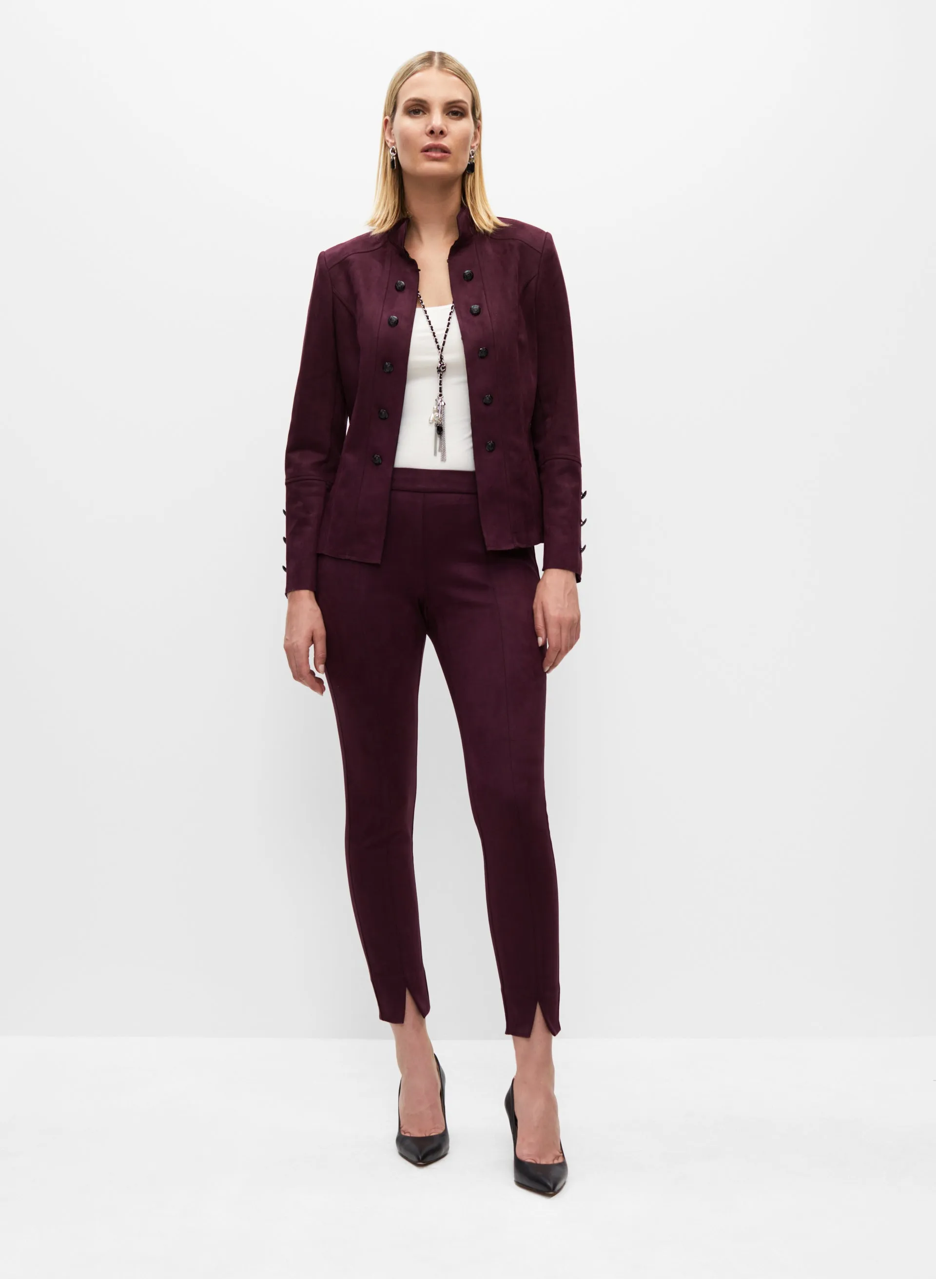 Faux Suede Pull-On Pants sold by Melanie Lyne