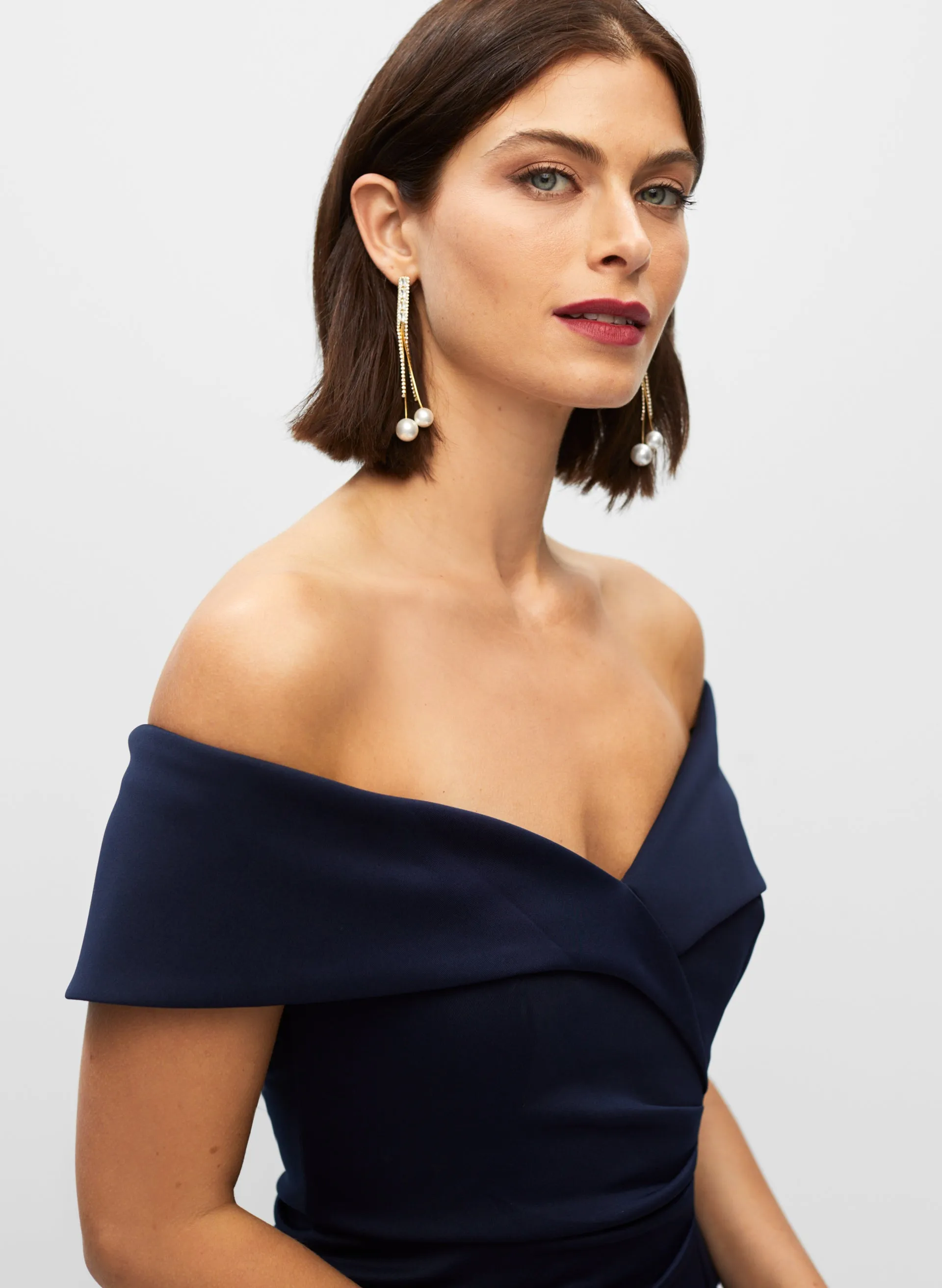 Off The Shoulder Ruffle Gown sold by Melanie Lyne product image thumbnail 3