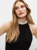 Adrianna Papell - Pearl Neck Jumpsuit sold by Melanie Lyne