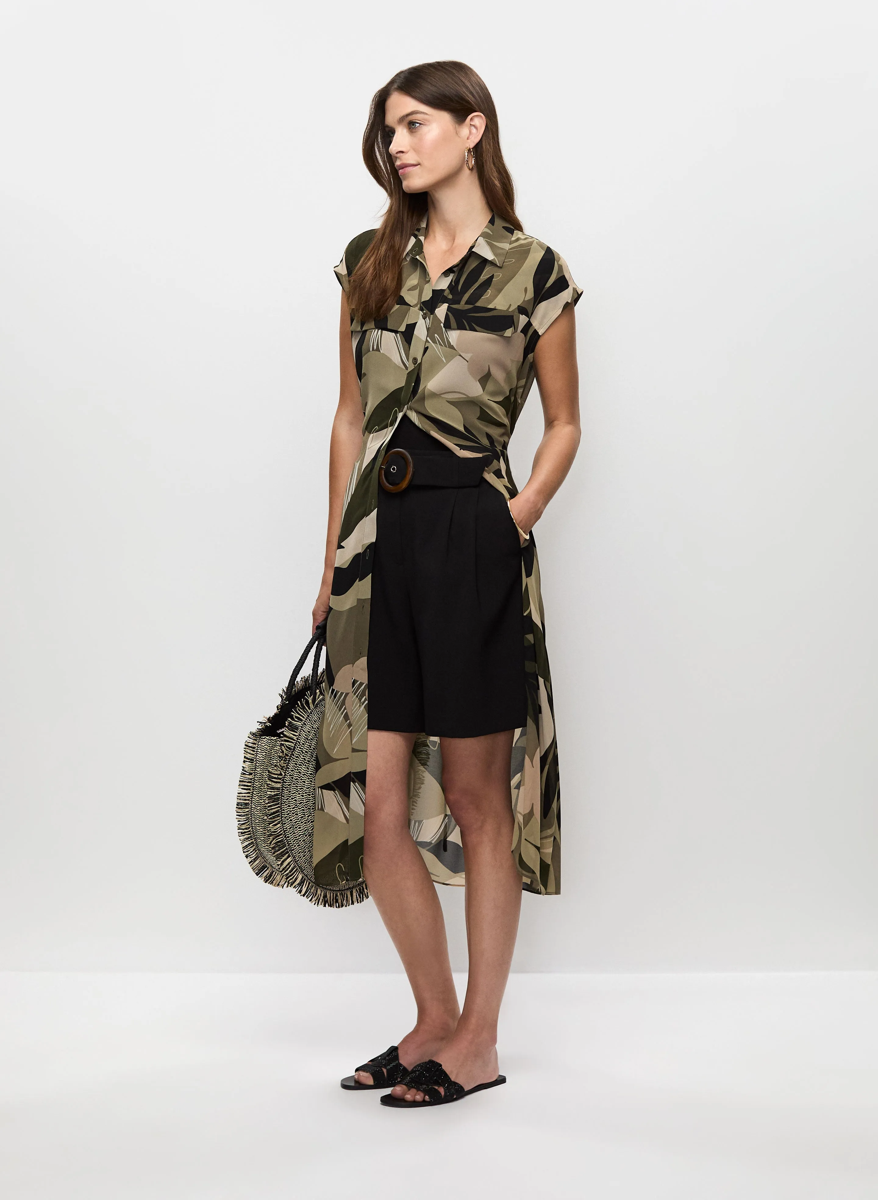 Pleated Belted Shorts sold by Melanie Lyne product image thumbnail 5