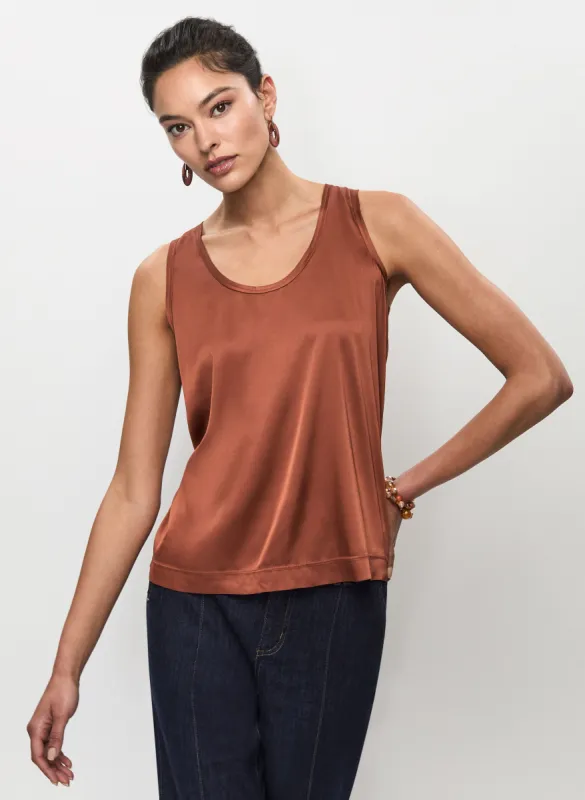 Satin Sleeveless Top sold by Melanie Lyne