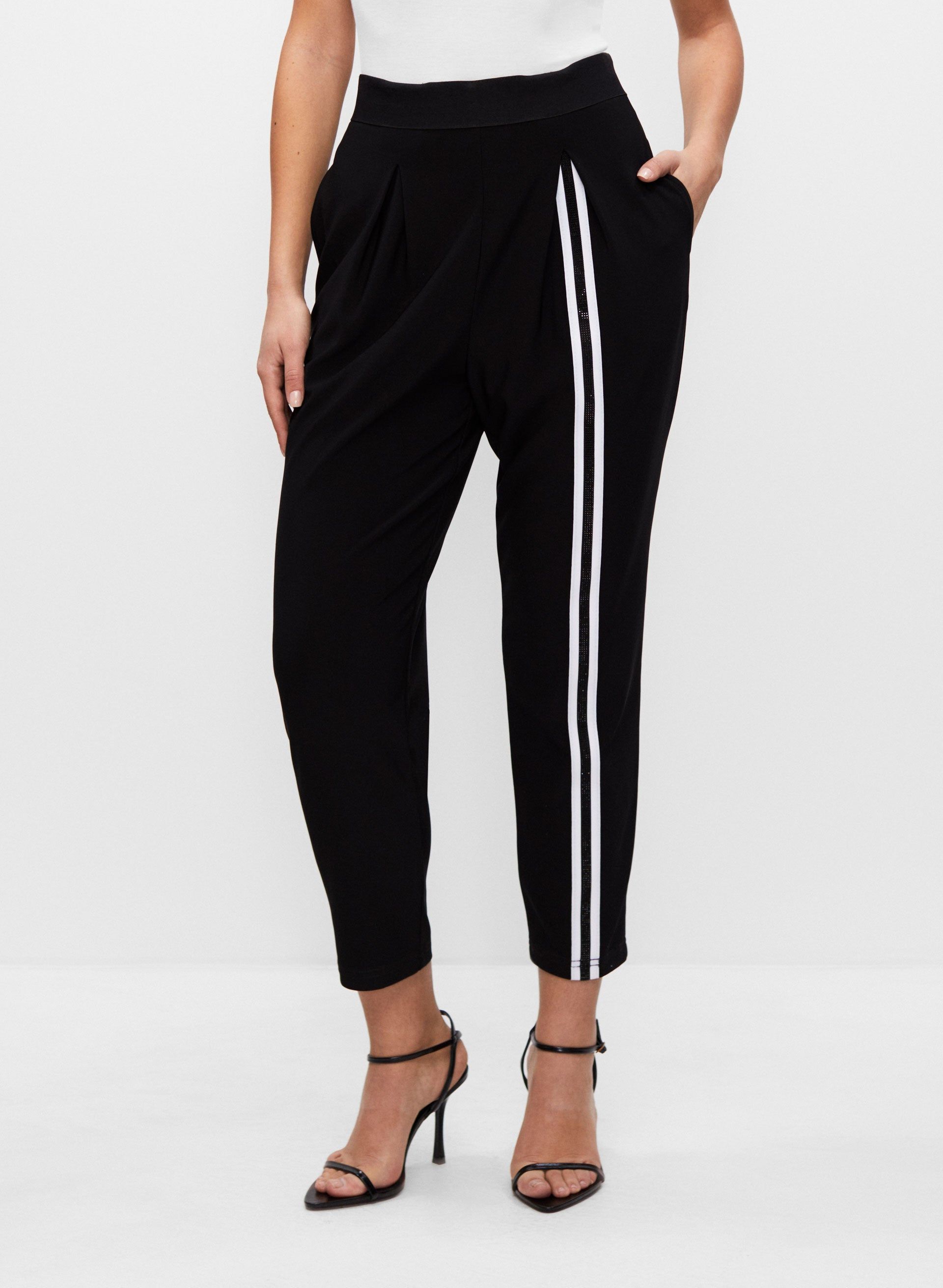 Pull-On Stripe Detail Pants sold by Melanie Lyne