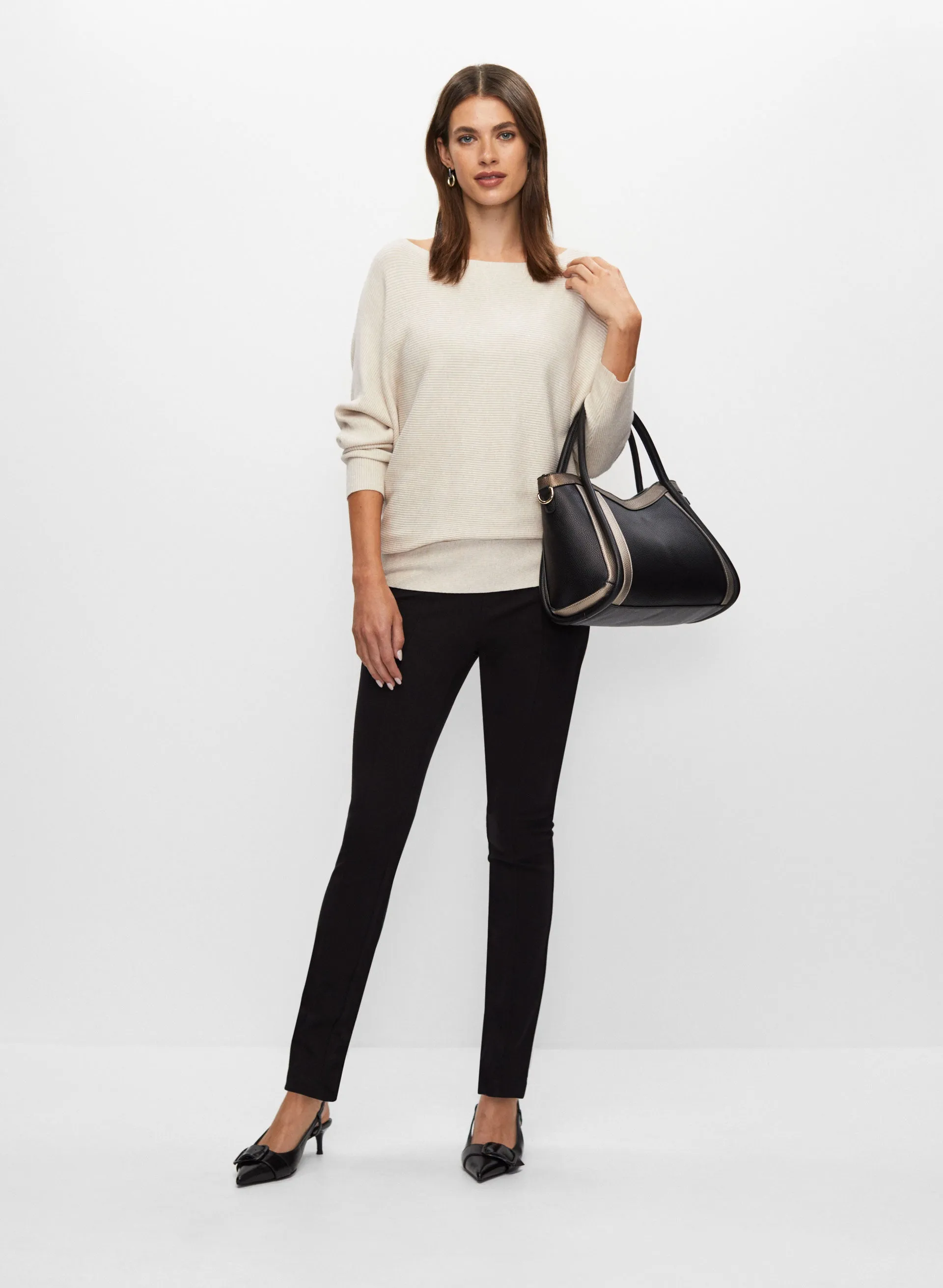 Rib Knit Sweater & Slim Leg Pants sold by Melanie Lyne