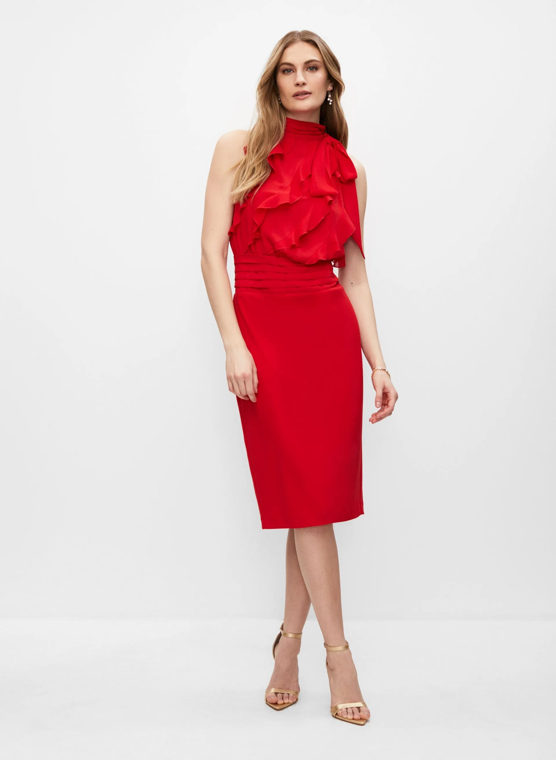 Ruffle Detail Dress sold by Melanie Lyne