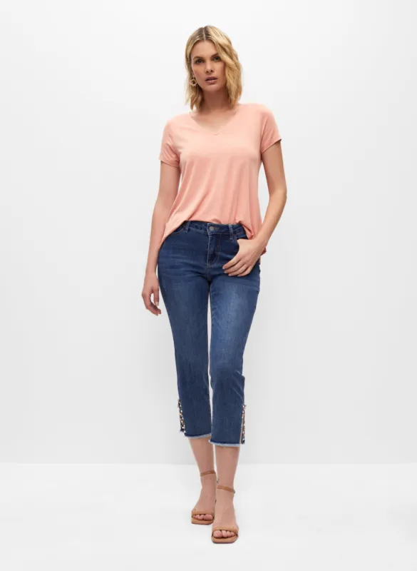 Short Sleeve V-Neck Tee sold by Melanie Lyne