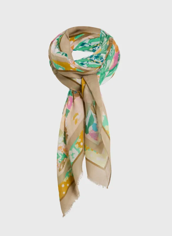 Lightweight Floral Oblong Scarf sold by Melanie Lyne