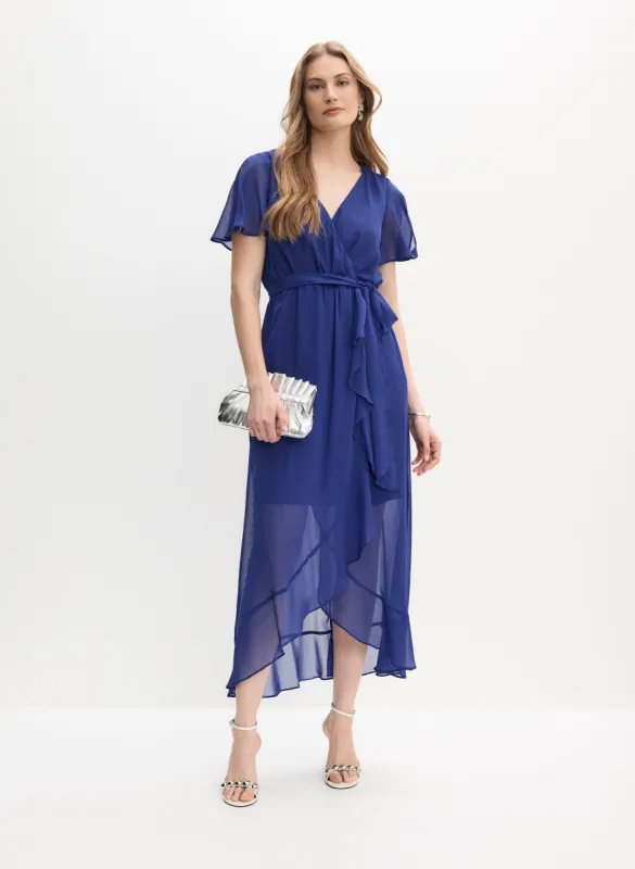 Wrap-Style V-Neck Dress sold by Melanie Lyne