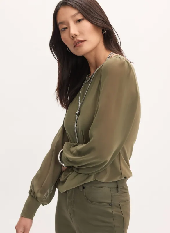 Balloon Sleeve Top sold by Melanie Lyne