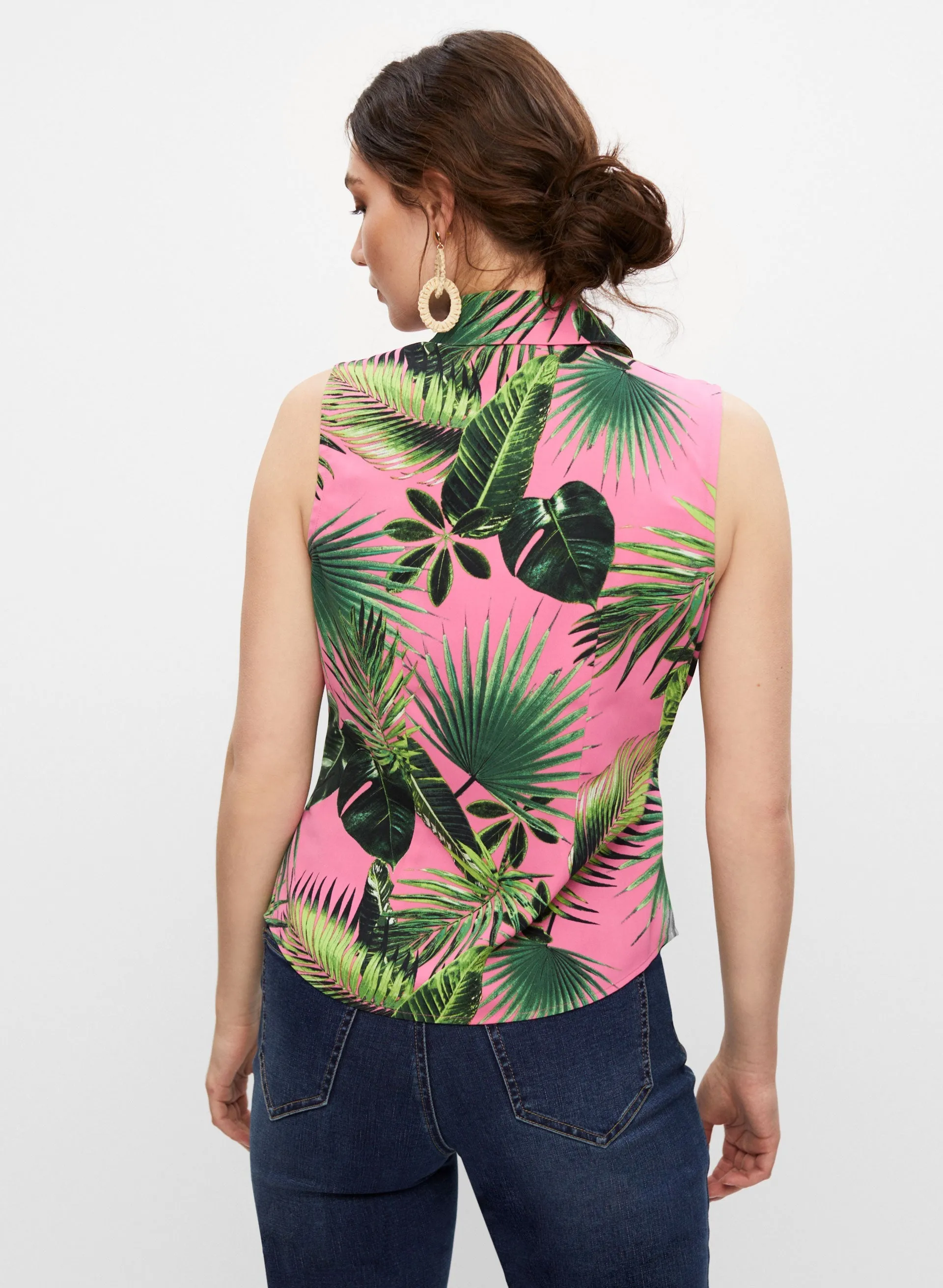 Tropical Print Sleeveless Top sold by Melanie Lyne product image thumbnail 4