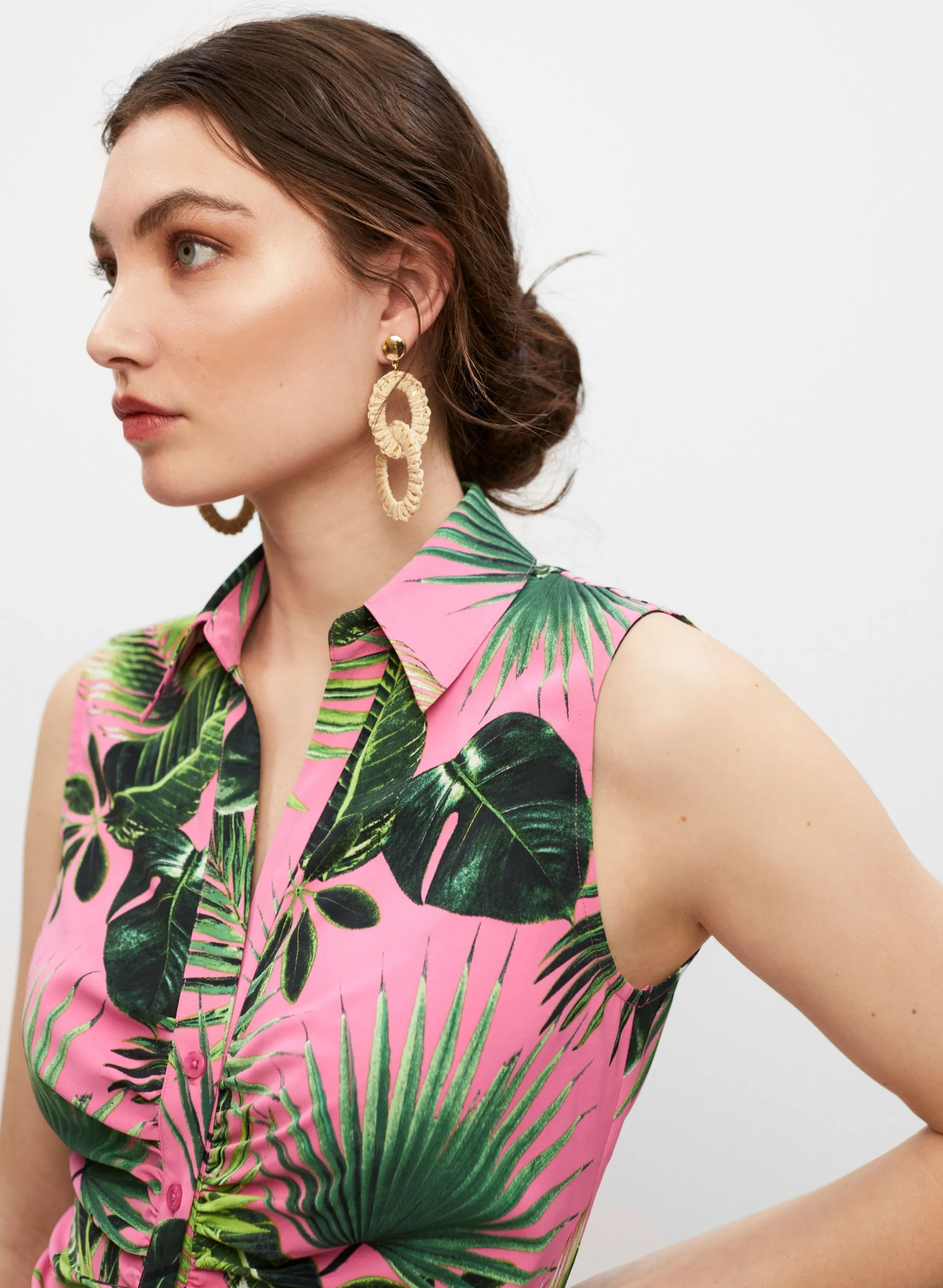 Tropical Print Sleeveless Top sold by Melanie Lyne product image thumbnail 2