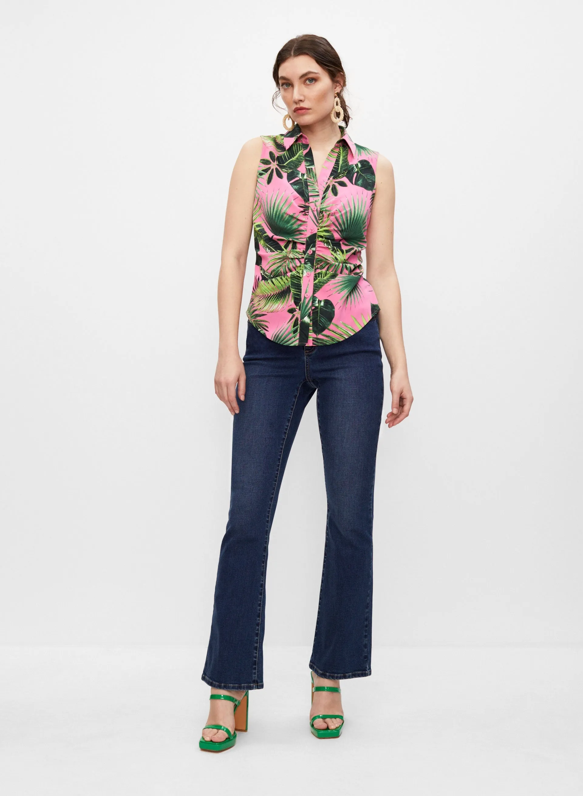 Tropical Print Sleeveless Top sold by Melanie Lyne product image thumbnail 3