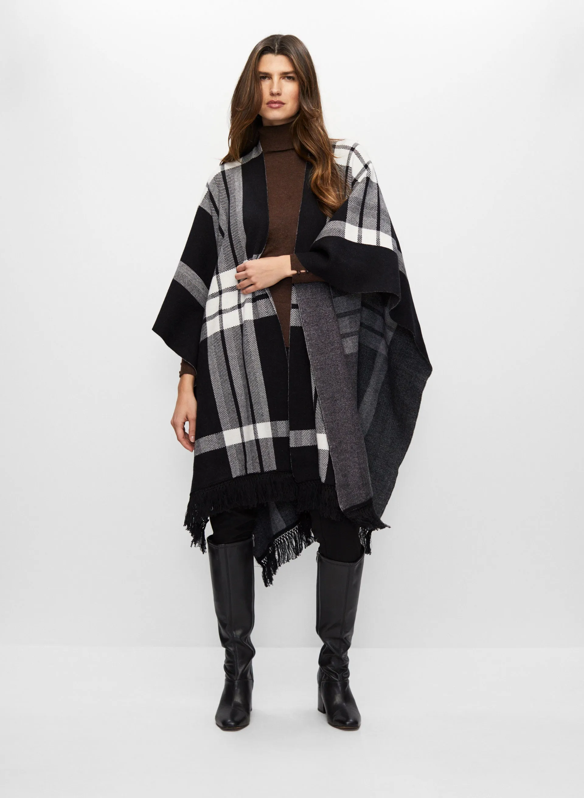 Plaid Print Shawl sold by Melanie Lyne product image thumbnail 4