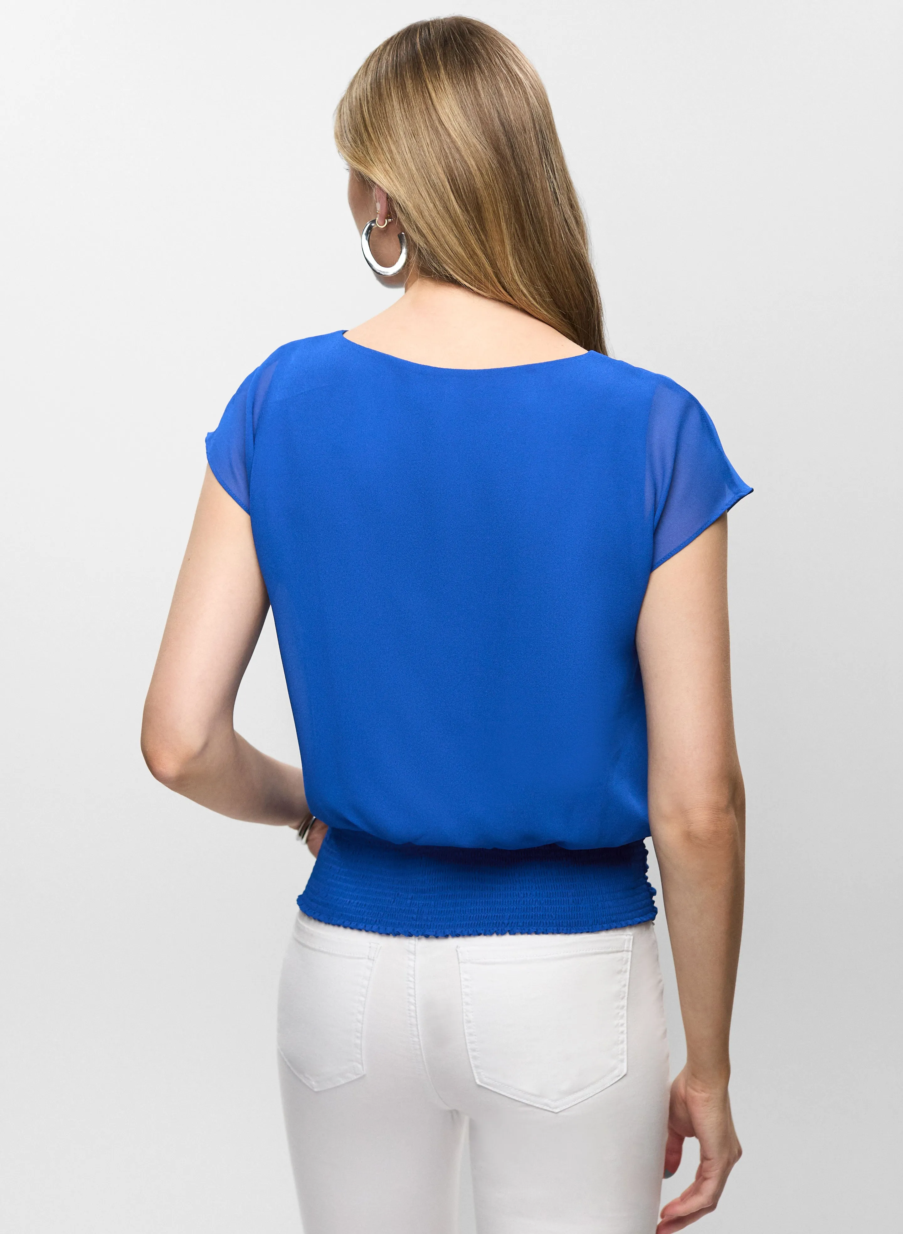 V-Neck Chiffon Blouse sold by Melanie Lyne product image thumbnail 4