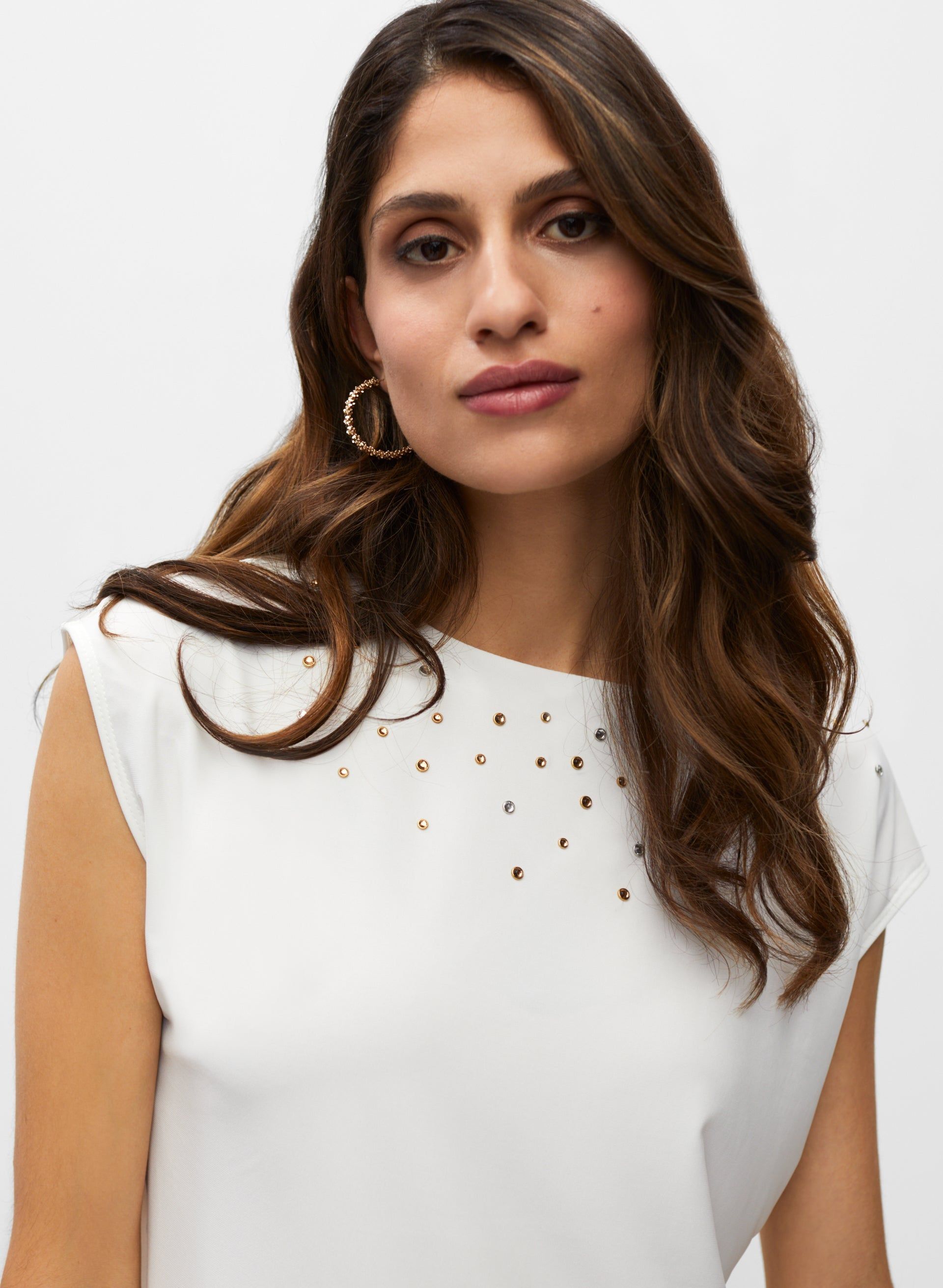 Rhinestone Detail Split Back Top sold by Melanie Lyne product image thumbnail 4