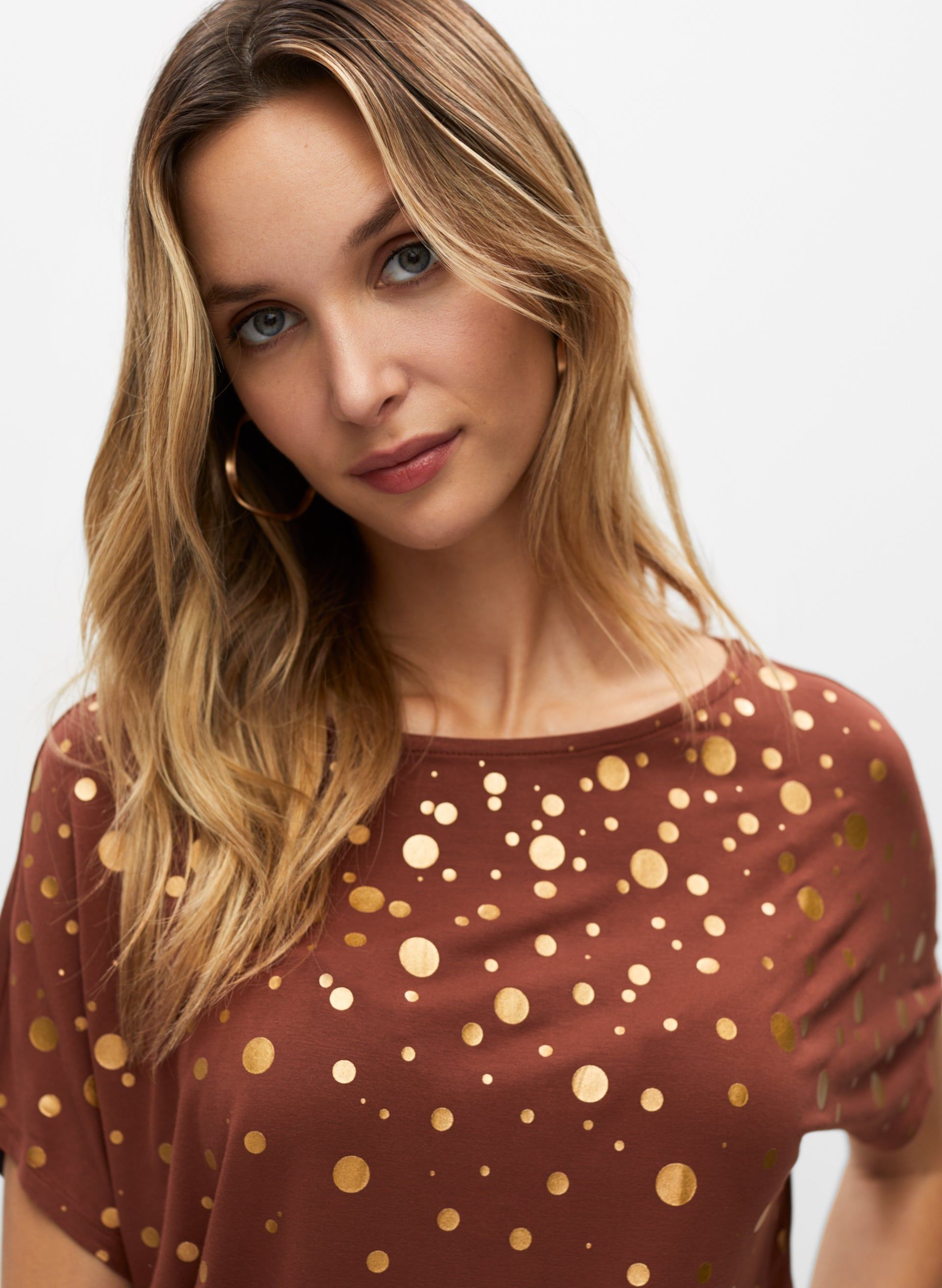 Foil Print Short Sleeve Tee sold by Melanie Lyne product image thumbnail 2