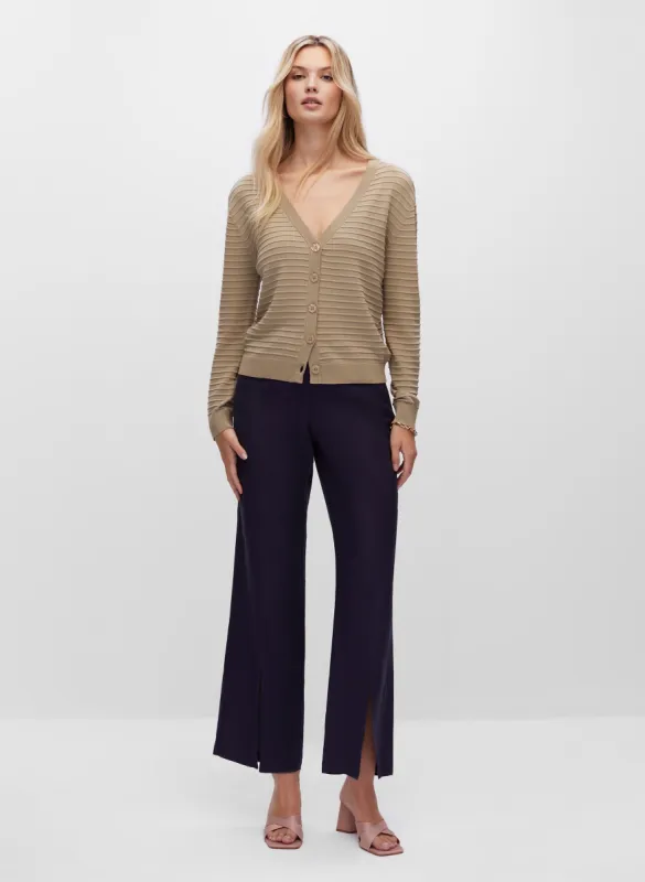 Rib Knit Button Front Cardigan sold by Melanie Lyne
