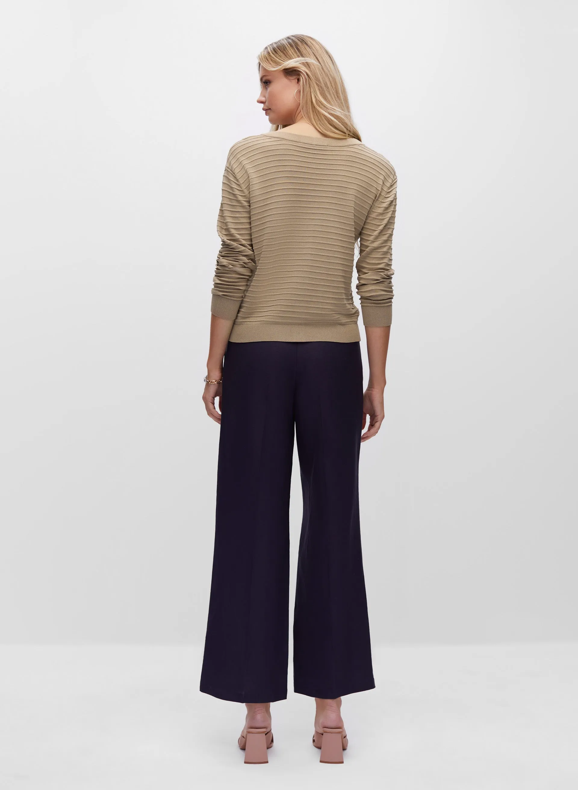 Rib Knit Button Front Cardigan sold by Melanie Lyne product image thumbnail 2