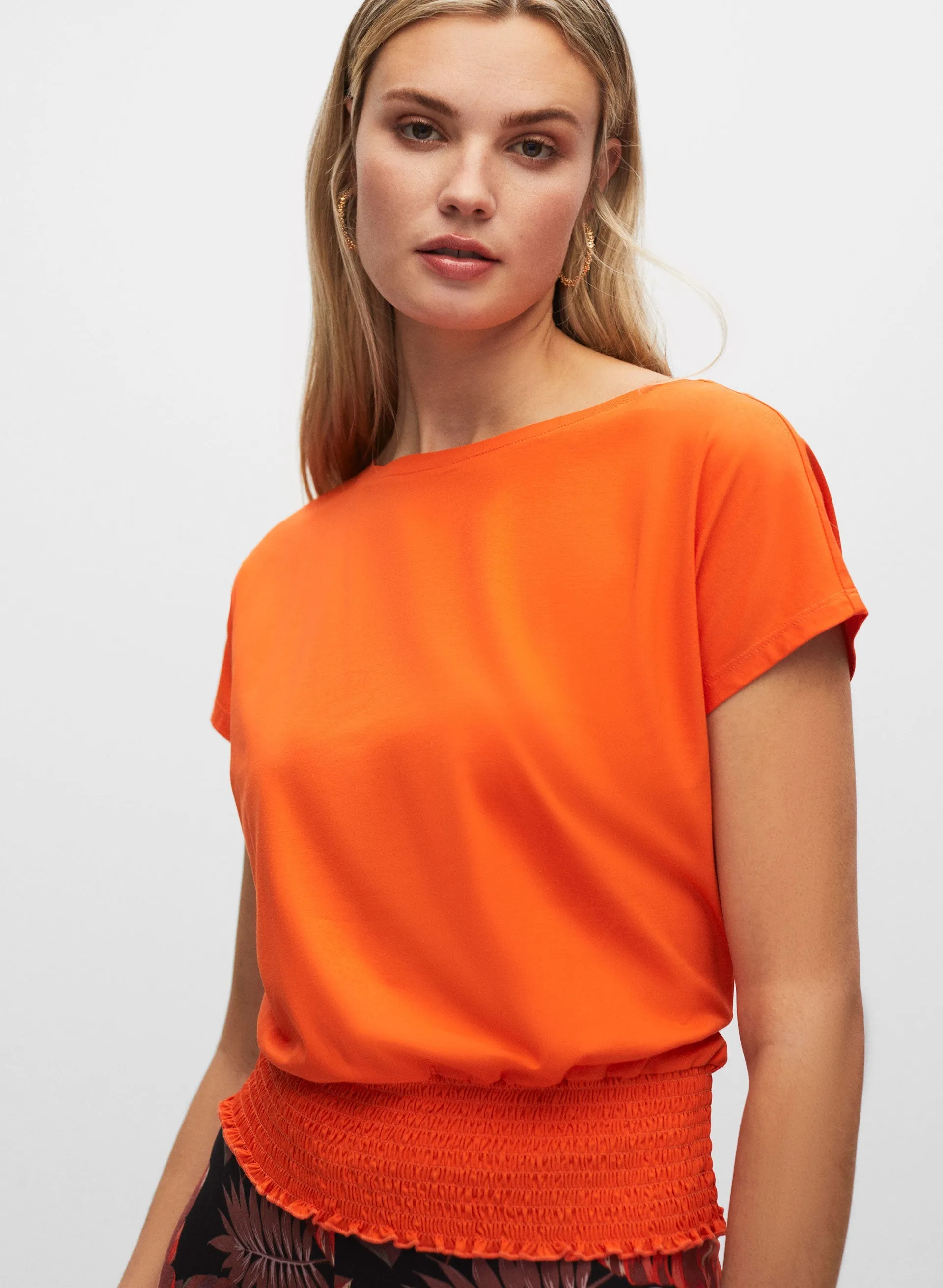 Essential Smocked Hem Tee sold by Melanie Lyne