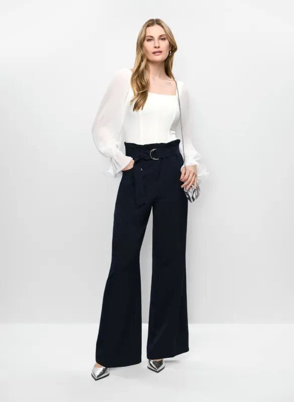 Square Neck Top & Belted Wide Leg Pants sold by Melanie Lyne