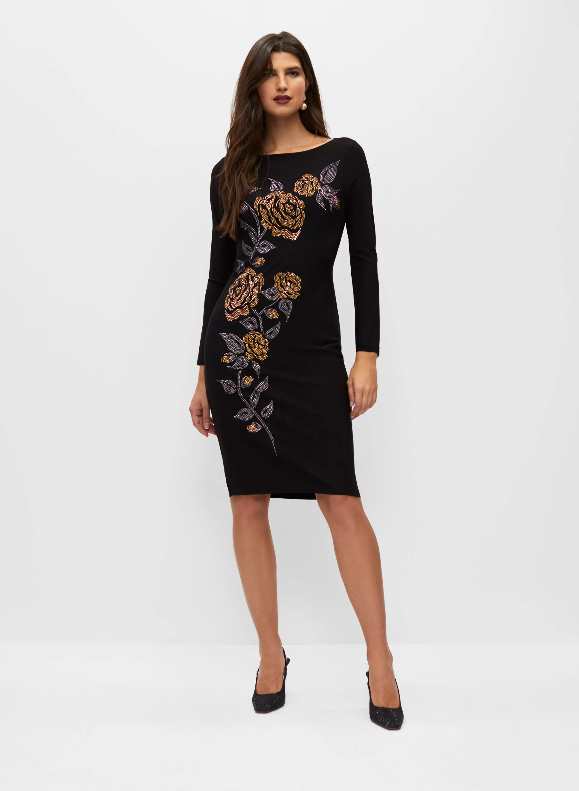 Floral Stud Detail Dress sold by Melanie Lyne