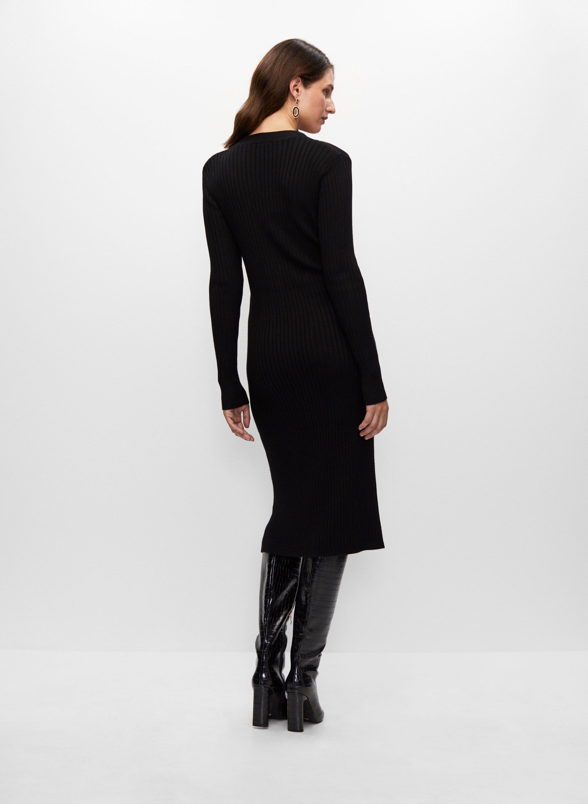 Button-Front Ribbed Midi Dress sold by Melanie Lyne product image thumbnail 4