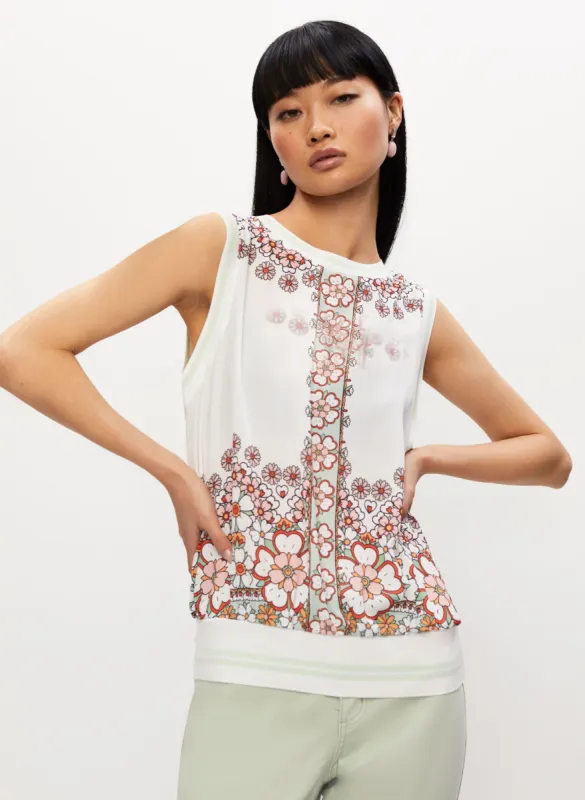 Floral Print Sleeveless Top sold by Melanie Lyne