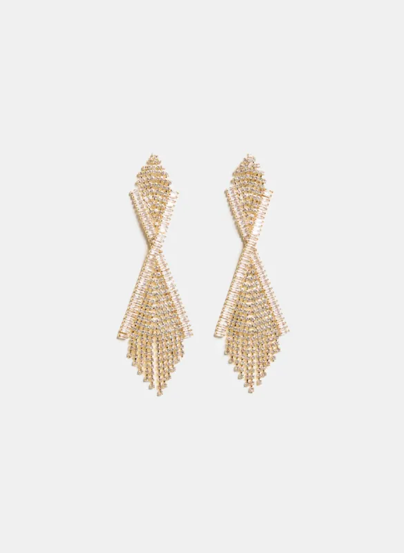 Cubic Zirconia Chandelier Earrings sold by Melanie Lyne