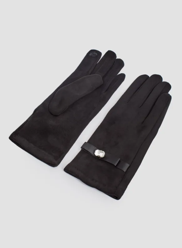 Faceted Stone Detail Gloves sold by Melanie Lyne