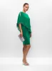 Asymmetric Poncho Dress & Crystal Box Clutch sold by Melanie Lyne