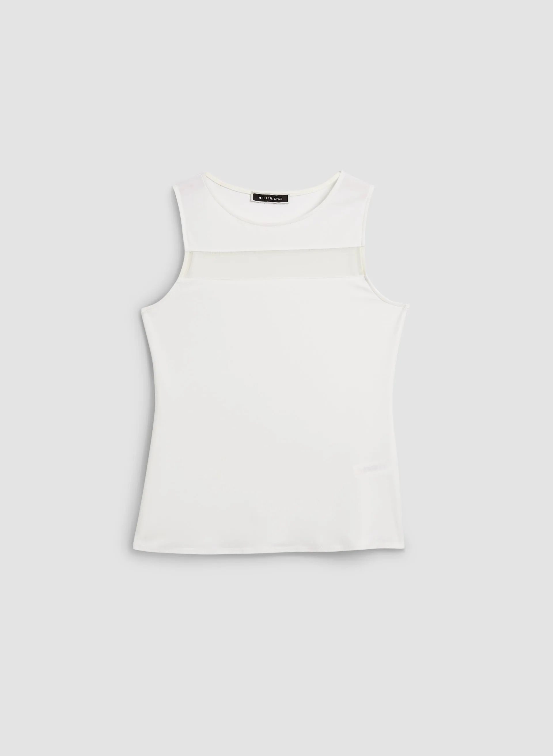Sleeveless Mesh Stripe Top sold by Melanie Lyne product image thumbnail 5