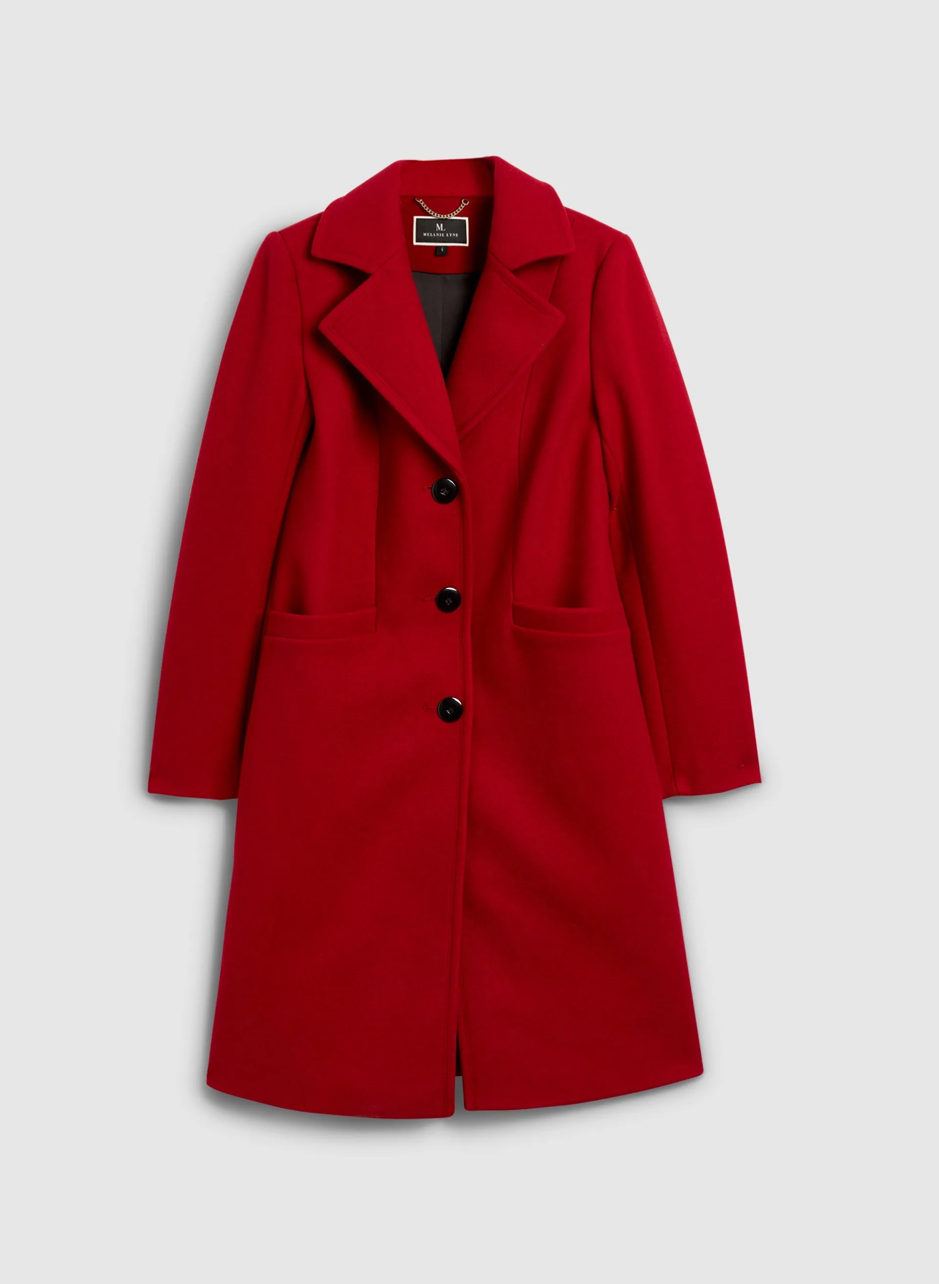 Stretch Wool Blend Long Coat sold by Melanie Lyne product image thumbnail 5