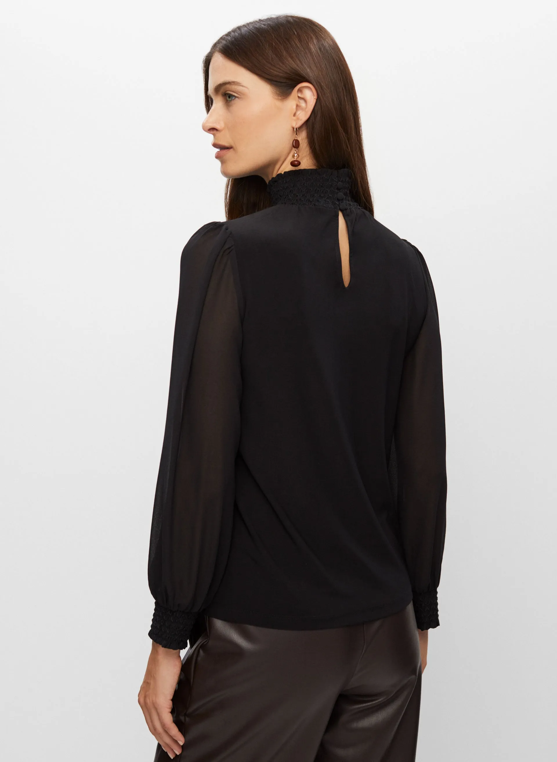 High Neck Chiffon Blouse sold by Melanie Lyne product image thumbnail 2