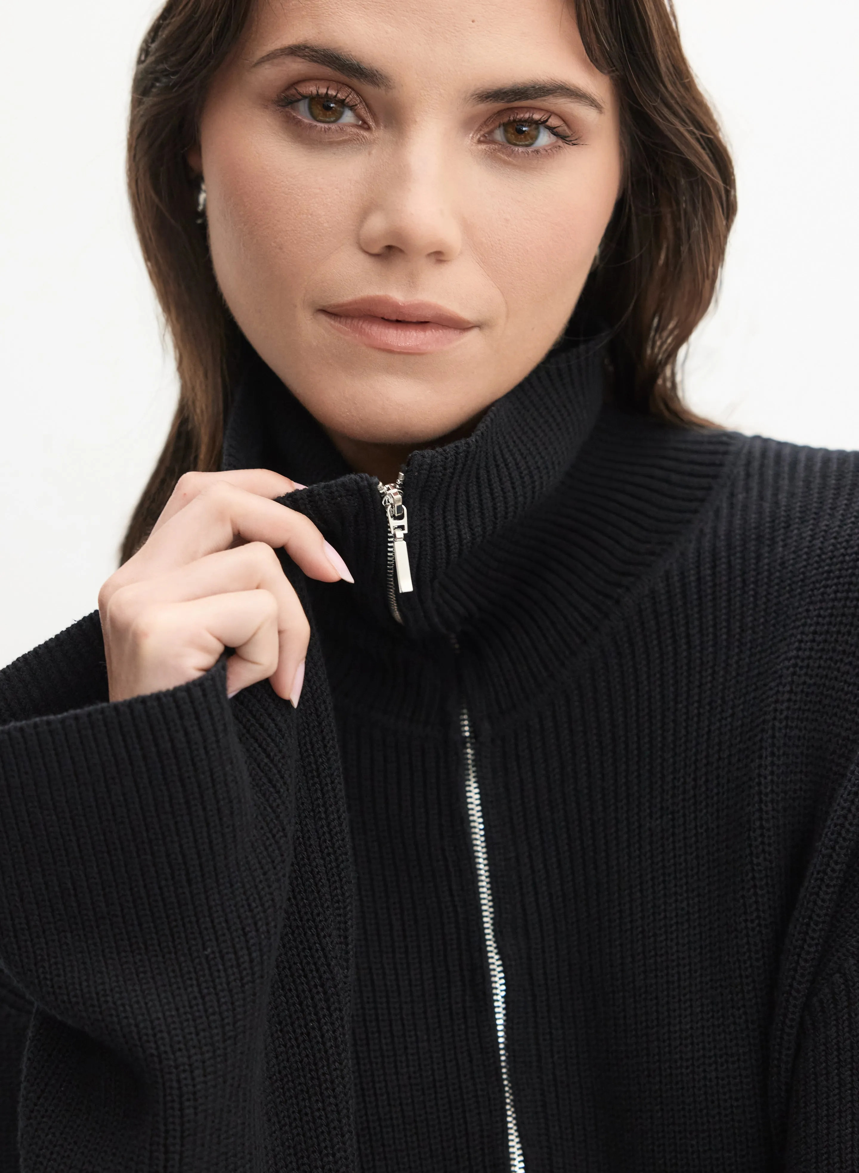 Zip-Front Cargo Pocket Sweater sold by Melanie Lyne product image thumbnail 5