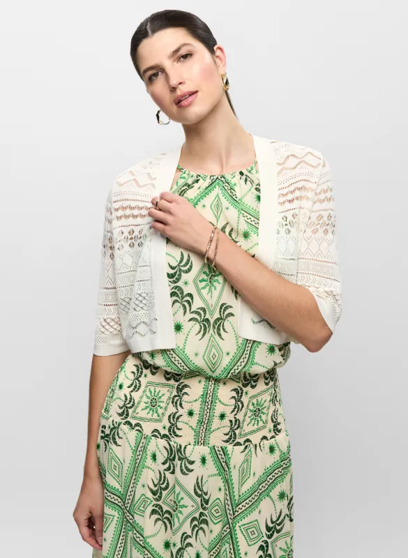 Pointelle Knit Bolero sold by Melanie Lyne