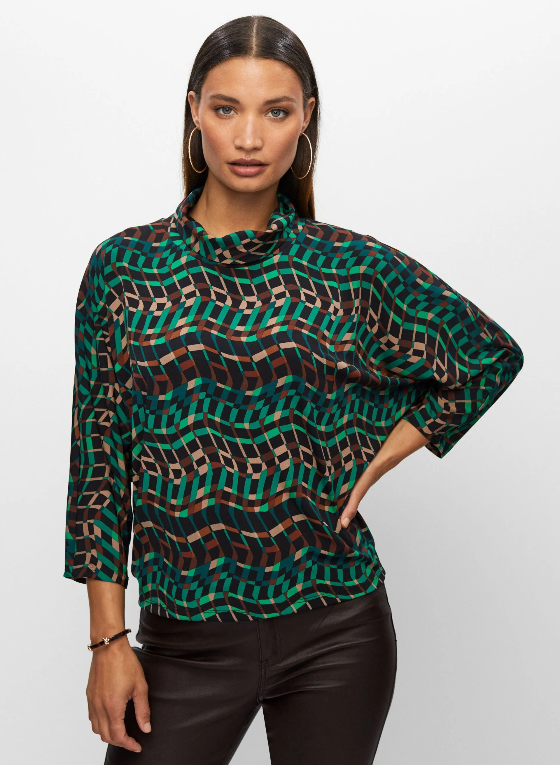 Joseph Ribkoff - Abstract Print Top sold by Melanie Lyne product image thumbnail 5