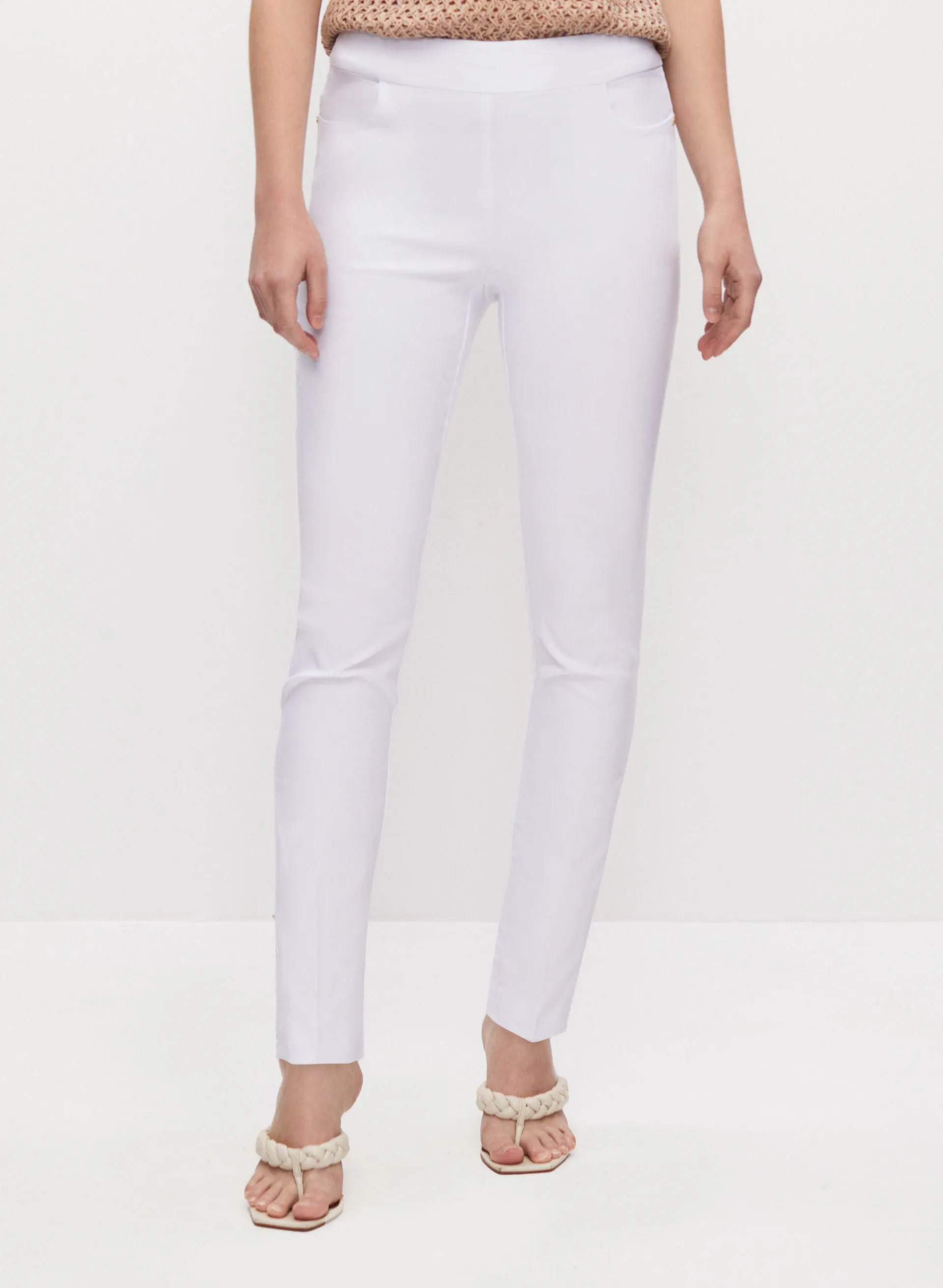 Slit Detail Pull-On Pants sold by Melanie Lyne