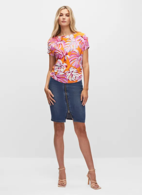 Palm Leaf Print Top sold by Melanie Lyne