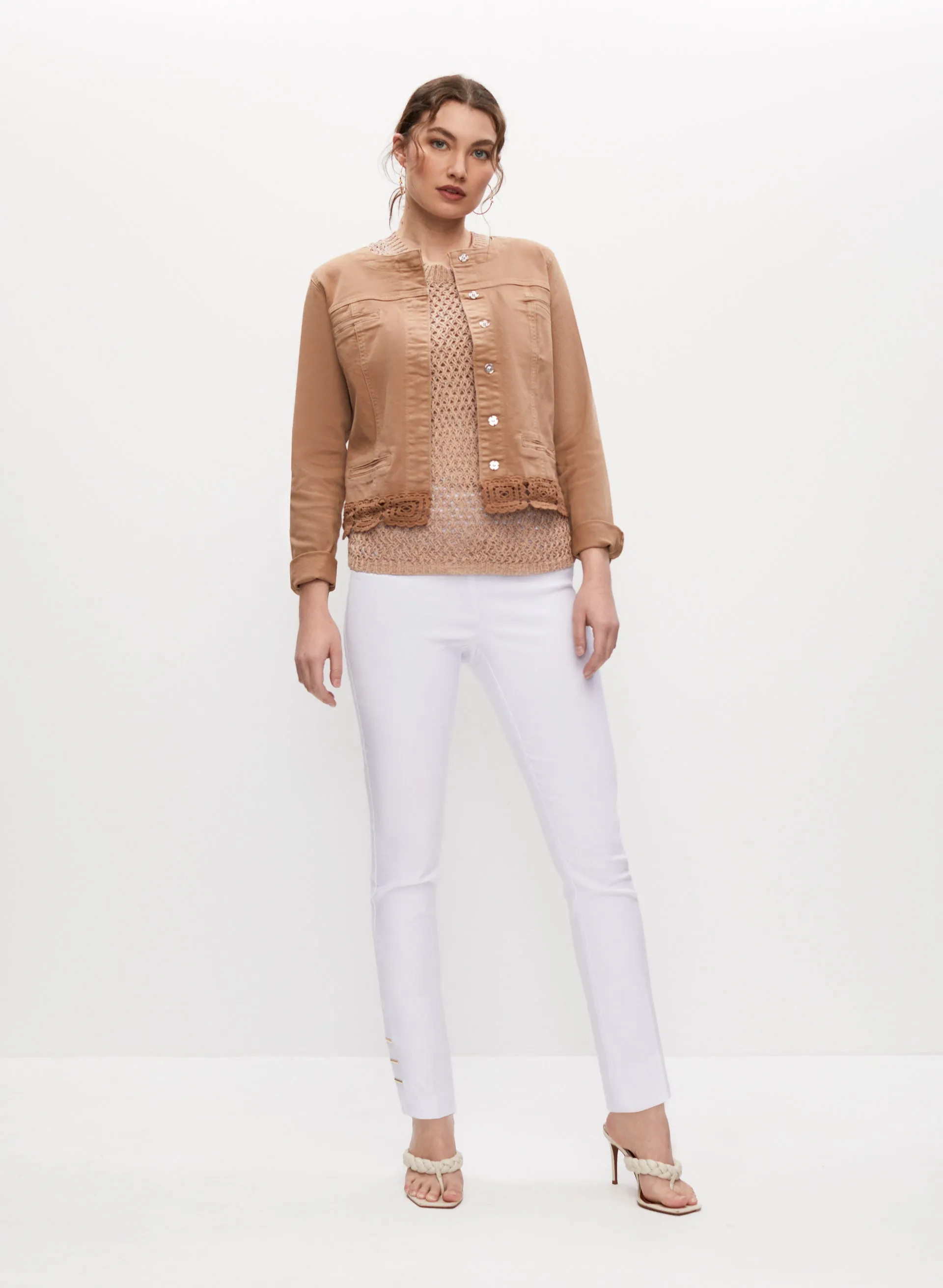 Slit Detail Pull-On Pants sold by Melanie Lyne product image thumbnail 2