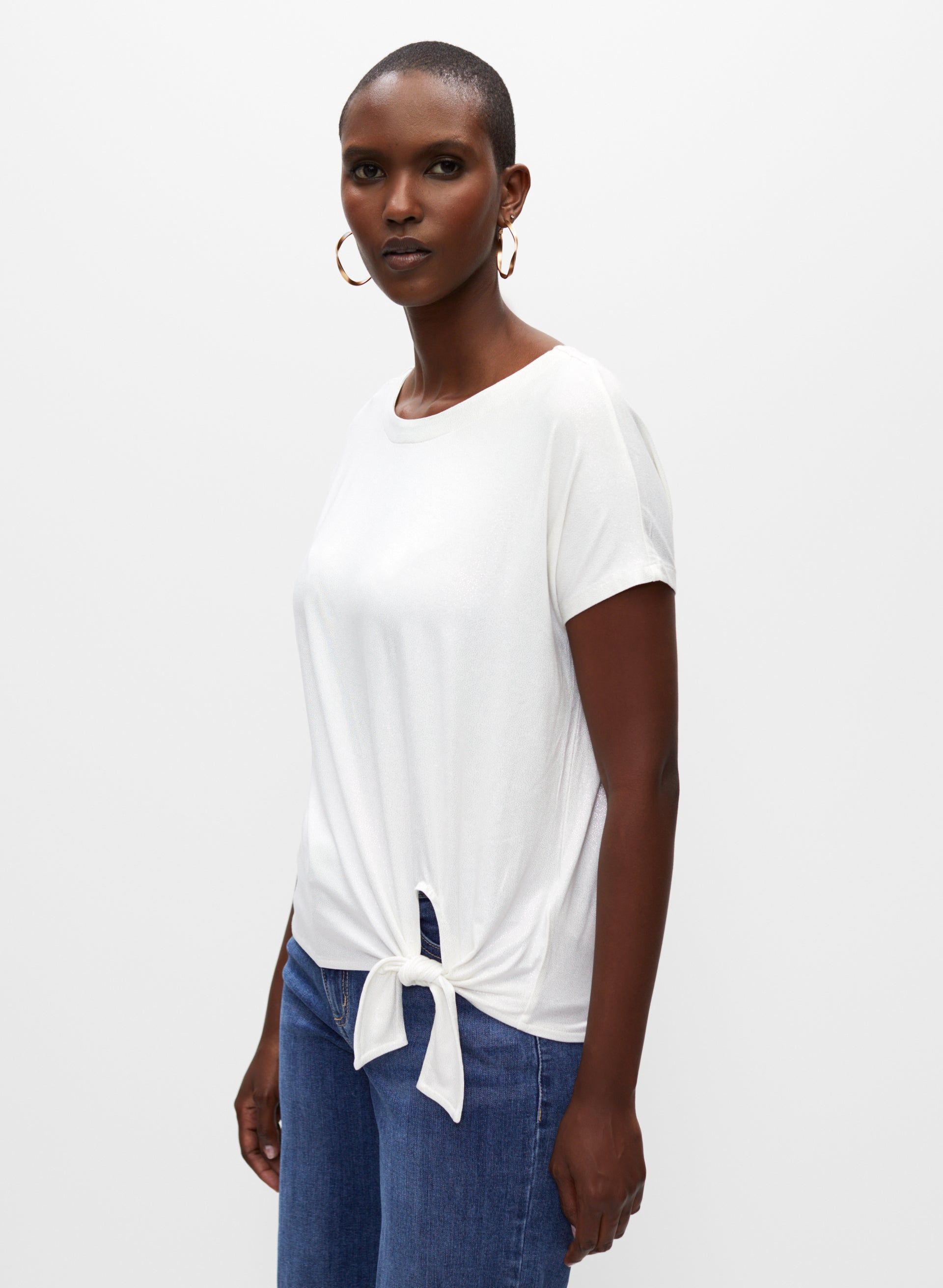 Foil & Tie Detail Top sold by Melanie Lyne