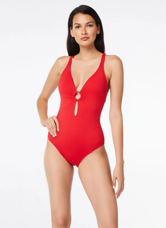 Bleu by Rod Beattie - Ring Detail One-Piece Swimsuit sold by Melanie Lyne