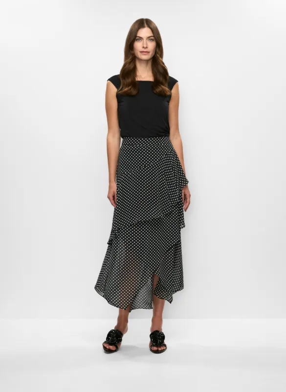 Pleated Cap Sleeve Top & Asymmetric Maxi Skirt sold by Melanie Lyne