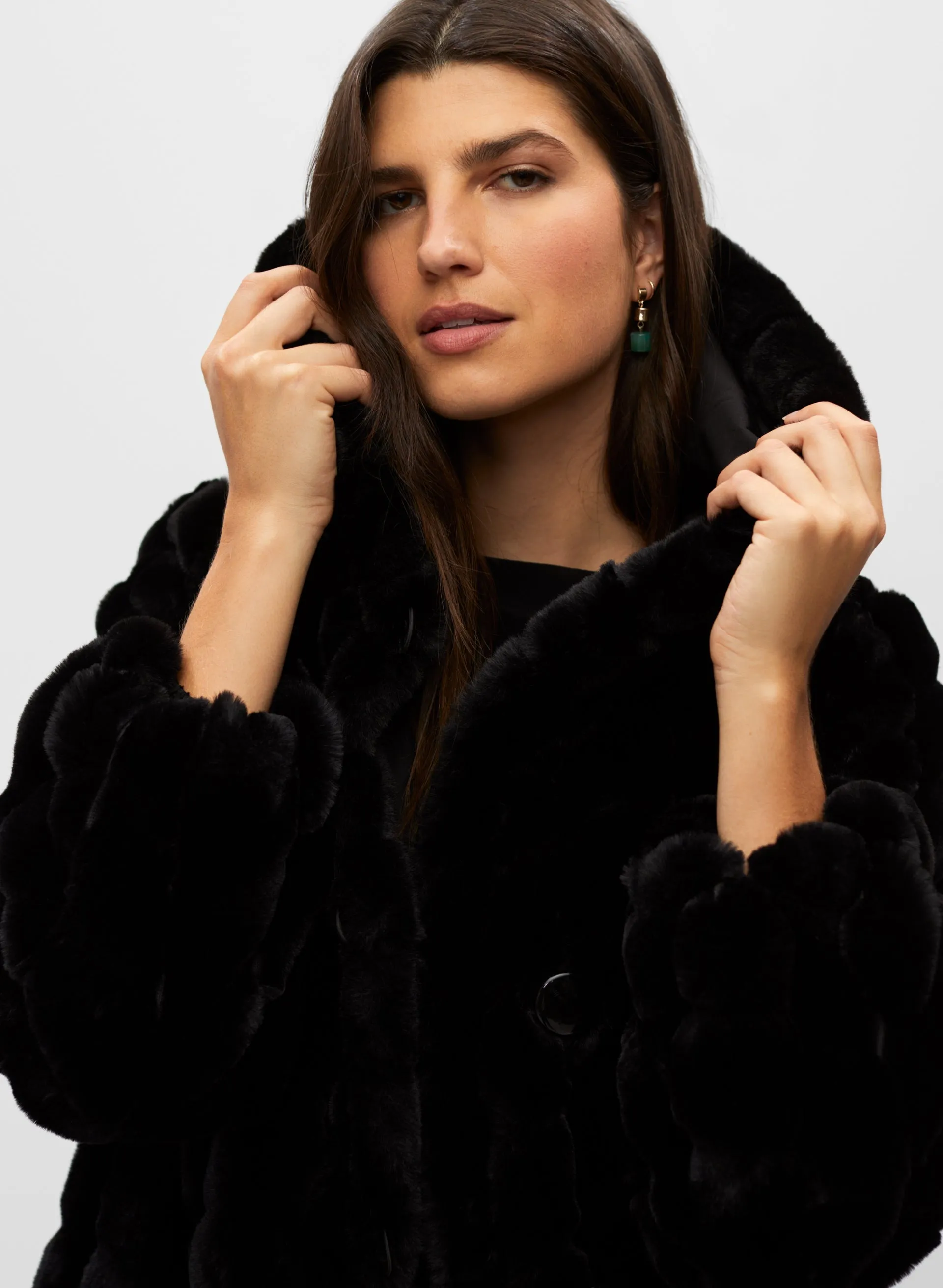 Reversible Faux Fur Coat sold by Melanie Lyne product image thumbnail 2