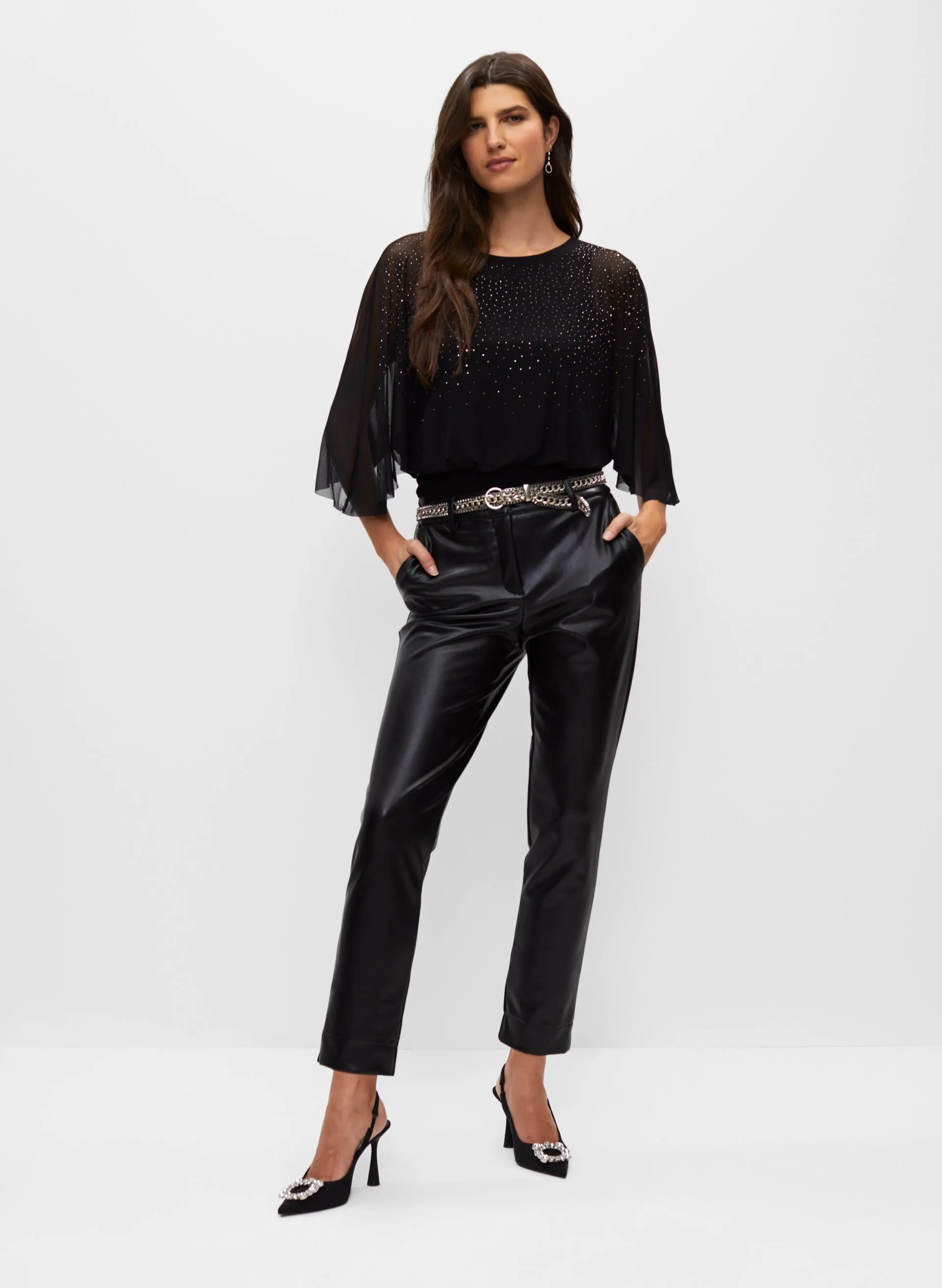 Glitter Mesh Top sold by Melanie Lyne product image thumbnail 4