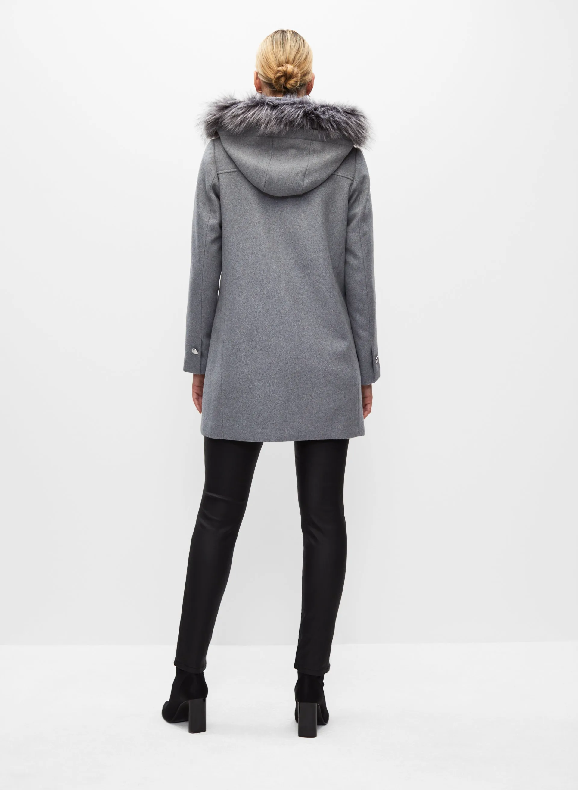 Hooded Wool Blend Coat sold by Melanie Lyne product image thumbnail 4