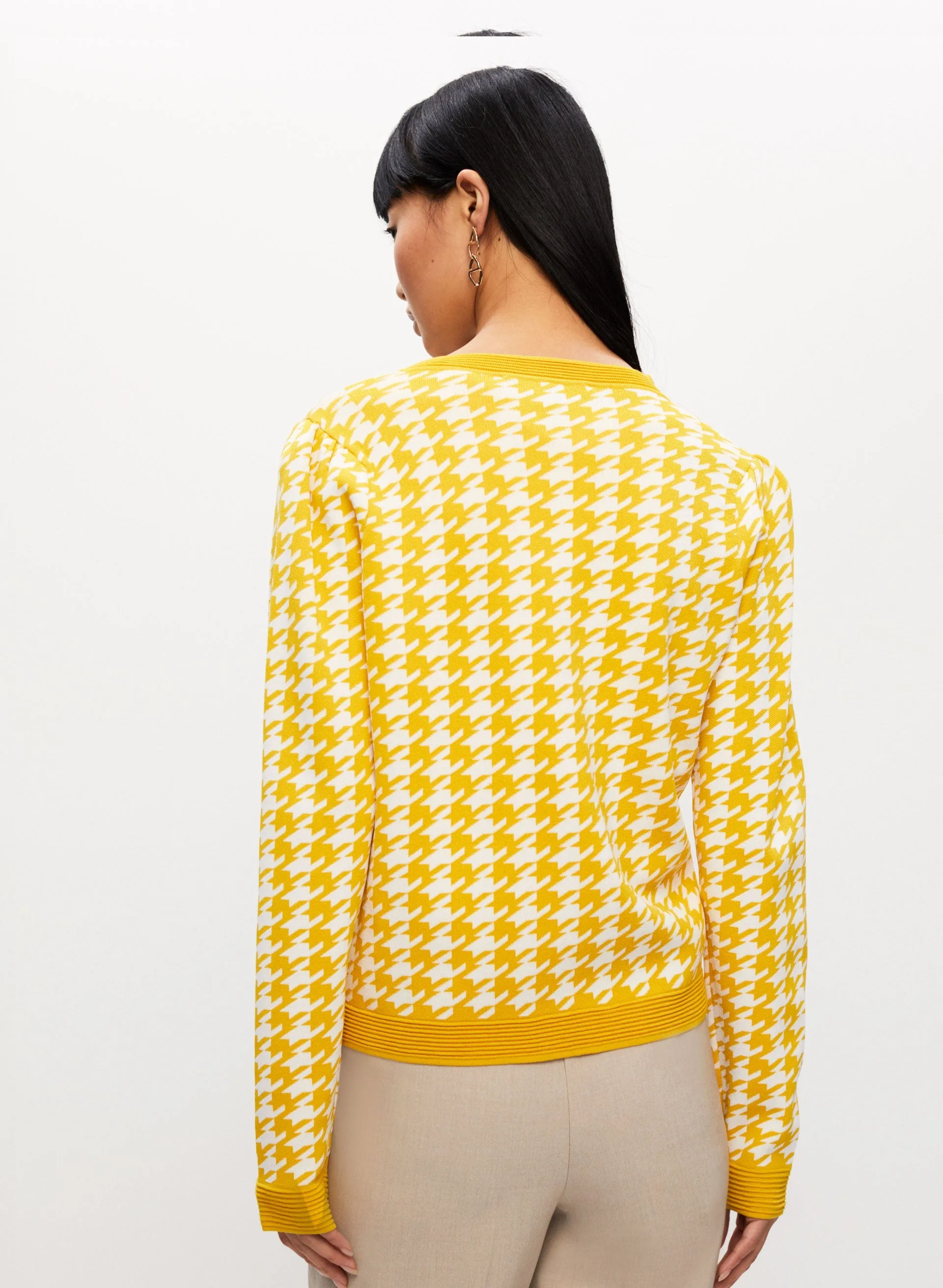 Herringbone Print Cardigan sold by Melanie Lyne product image thumbnail 4