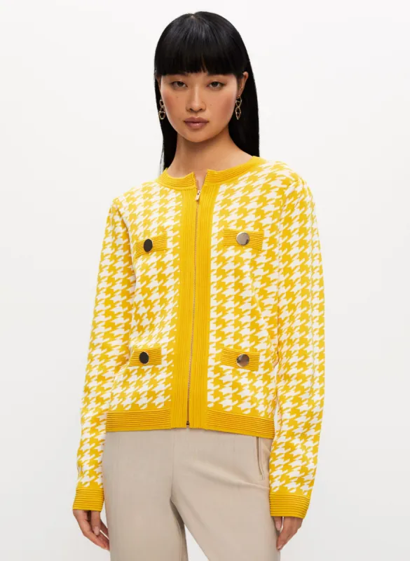 Herringbone Print Cardigan sold by Melanie Lyne