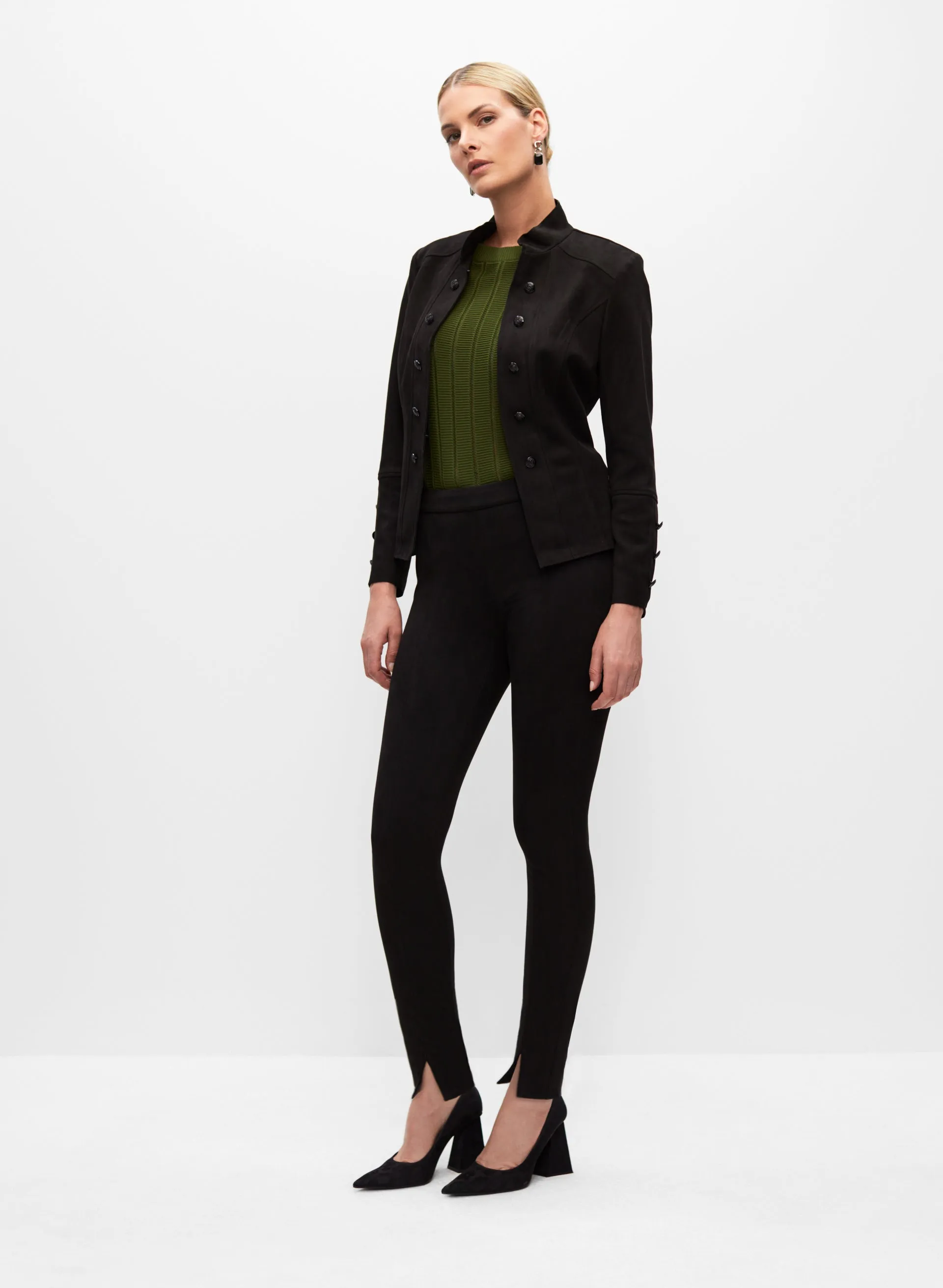 Faux Suede Pull-On Pants sold by Melanie Lyne product image thumbnail 3