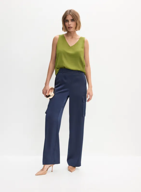 Satin Tank Top & Cargo Pants sold by Melanie Lyne